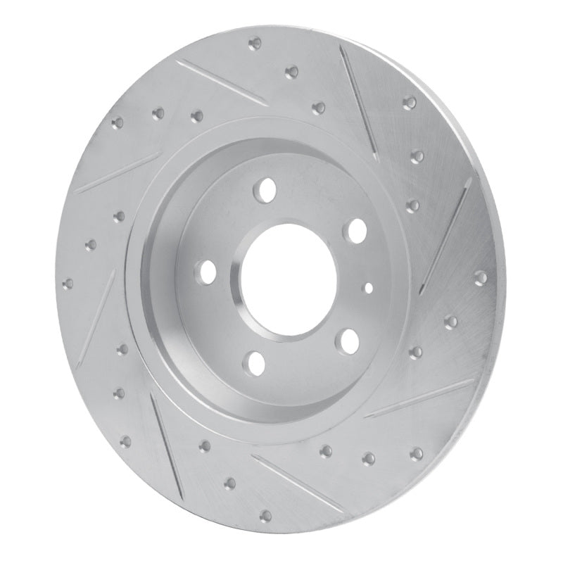 DFC 08-25 Audi A4 ALLROAD Rear Left Drilled & Slotted Silver Brake Rotor