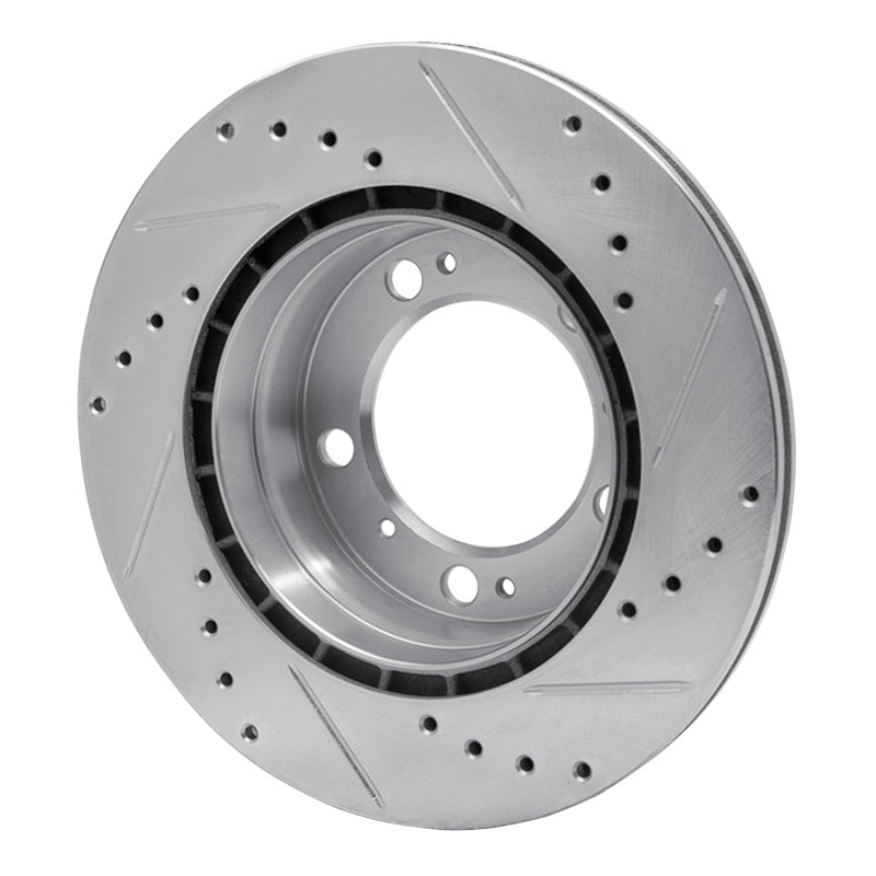 DFC 97-04 Porsche Boxster Rear Left Drilled & Slotted Silver Brake Rotor