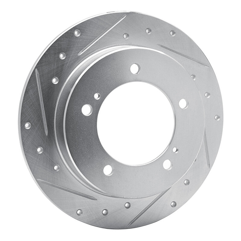 R1 83-98 Chevrolet Tracker Front Right Drilled & Slotted Silver Brake Rotor