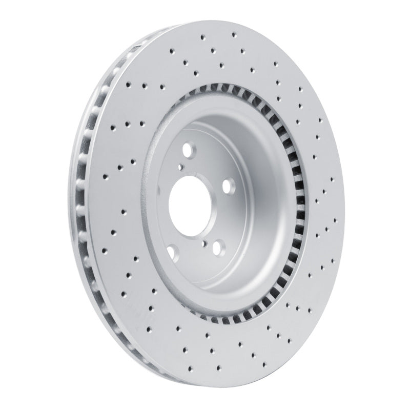 R1 08-14 Lexus IS F Front Drilled Carbon Alloy GeoMET Rotor