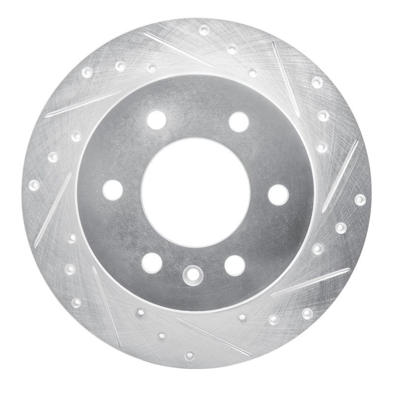 DFC 06-18 Dodge Sprinter 2500 Rear Right Drilled & Slotted Silver Brake Rotor
