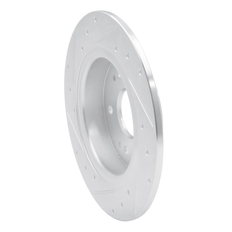 DFC 16-16 Honda CR-Z Rear Right Drilled & Slotted Silver Brake Rotor