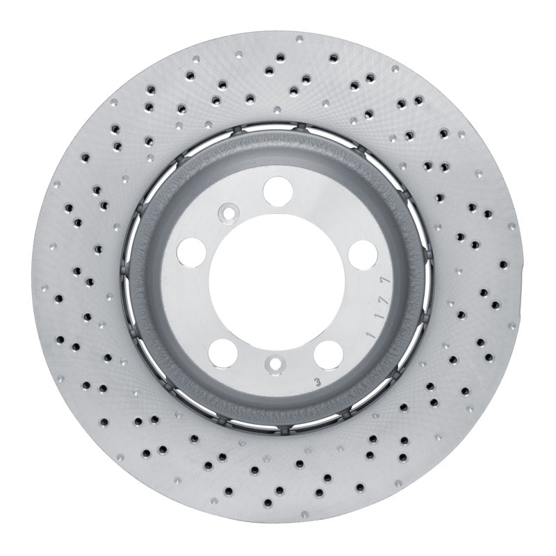 DFC 13-19 Porsche 911 Left Rear Drilled Hi-Carbon Alloy Geomet Coated Rotor