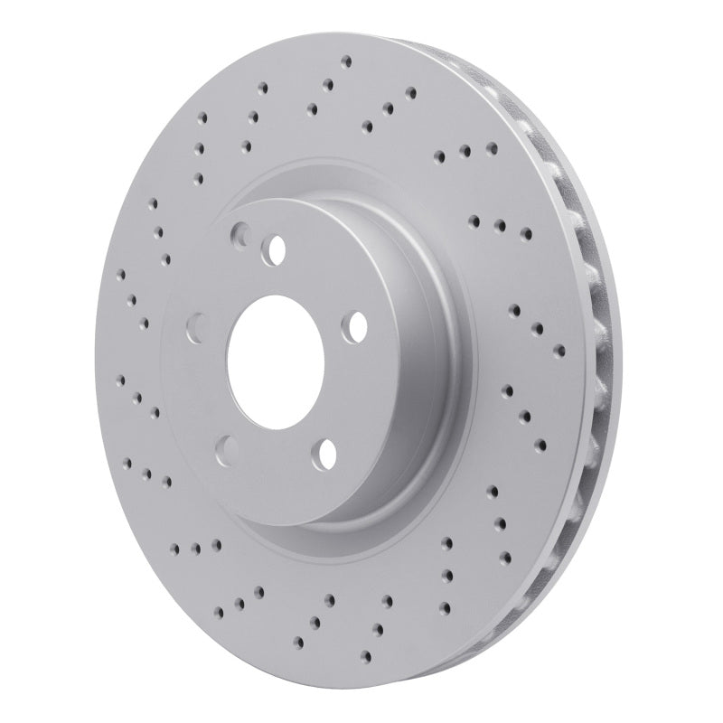 R1 07-13 Mercedes-Benz CL550 Front Drilled Carbon Alloy GeoMET Rotor