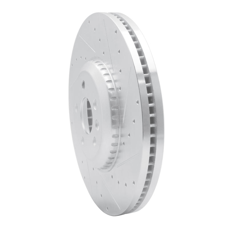 DFC 20-25 Jaguar E-Pace Front Right Drilled & Slotted Silver Brake Rotor
