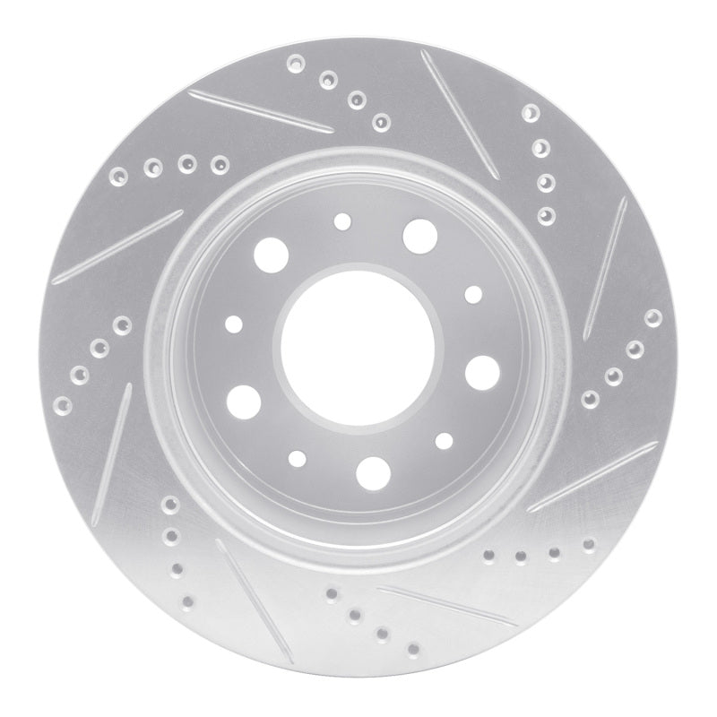 R1 14-21 Ram Promaster 2500 Rear Left Drilled & Slotted Silver Brake Rotor