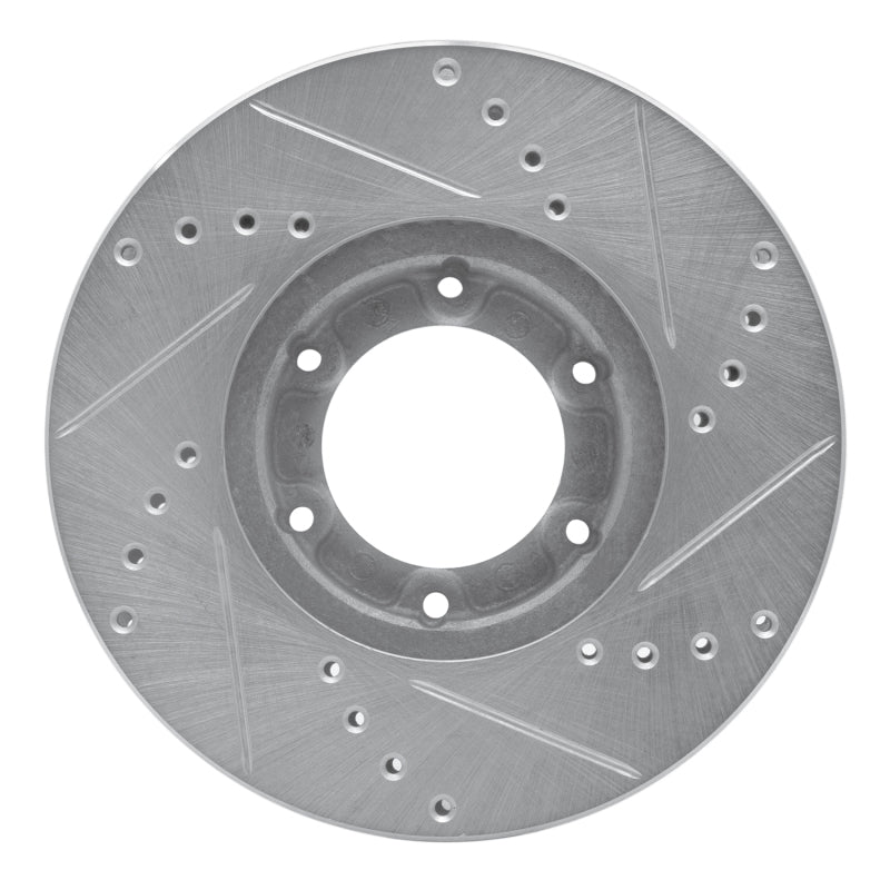 DFC 820093 Toyota Pickup Front Left Drilled & Slotted Silver Brake Rotor