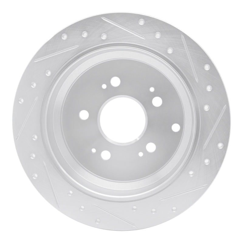 DFC 05-10 Honda Odyssey Rear Left Drilled & Slotted Silver Brake Rotor