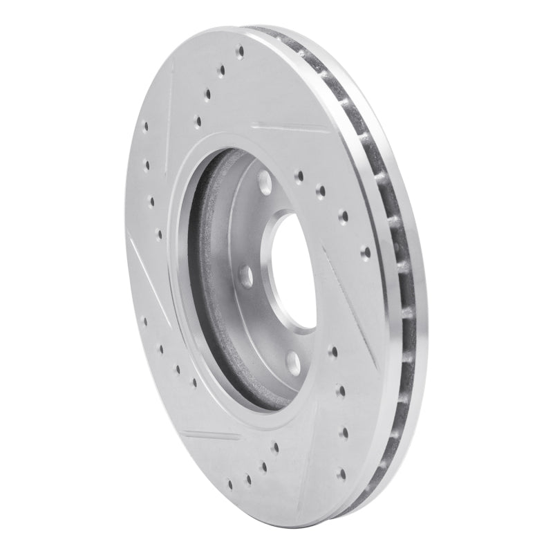 DFC 04-08 Chevrolet Malibu Front Right Drilled & Slotted Silver Brake Rotor