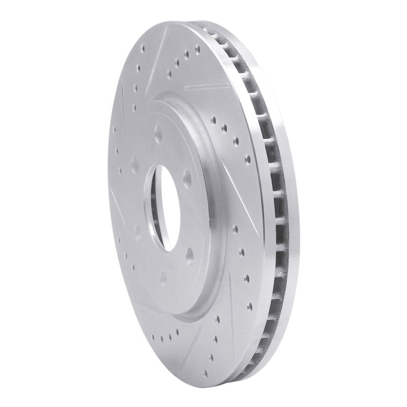 DFC 05-21 Nissan Frontier Front Left Drilled & Slotted Silver Brake Rotor