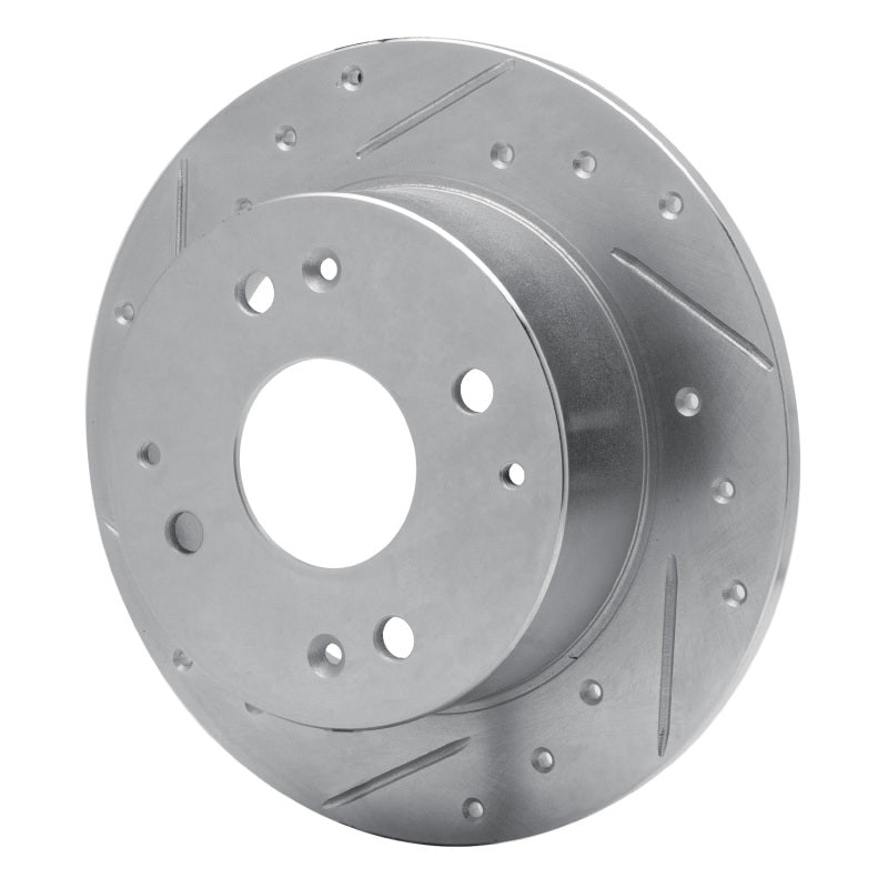 R1 95-98 Acura TL Rear Left Drilled & Slotted Silver Brake Rotor