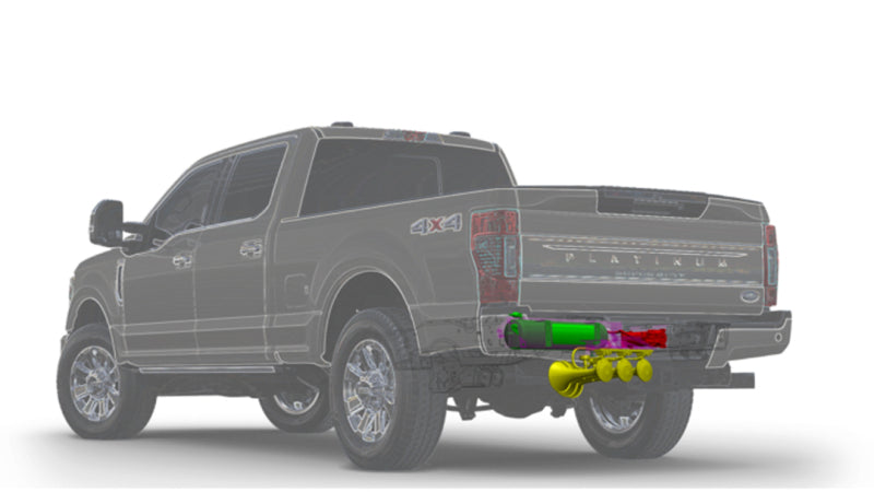Kleinn 17-22 Ford F-250/ F-350 Onboard Air System w/ Model 730 Horns Spare Tire Location