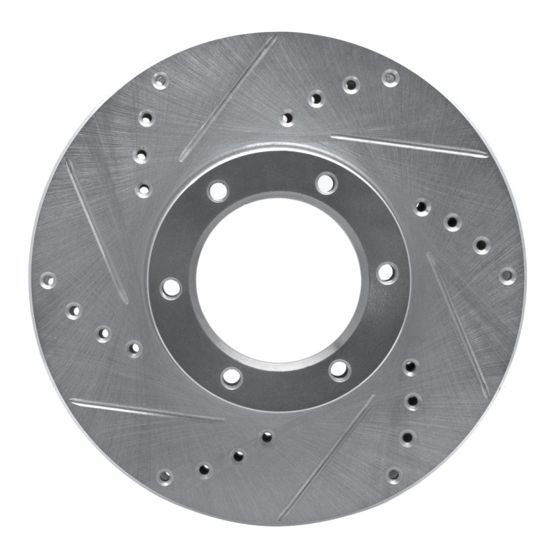 DFC 820093 Toyota Pickup Front Left Drilled & Slotted Silver Brake Rotor