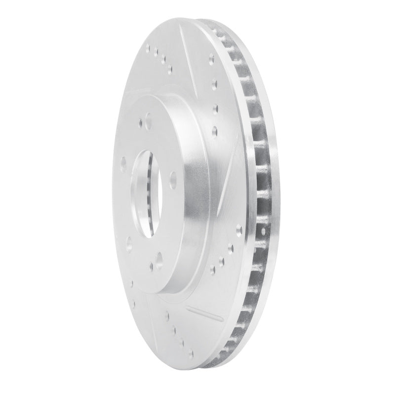 DFC 00-24 Chrysler Sebring Front Right Drilled & Slotted Silver Brake Rotor