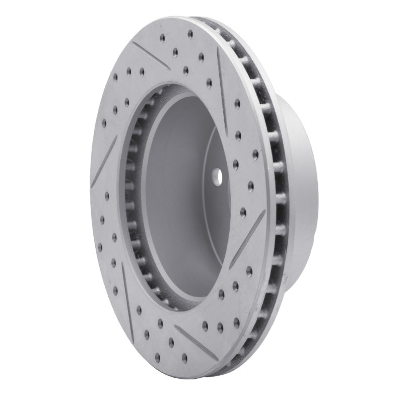 R1 90-99 Jeep Grand Cherokee Front Left Drilled & Slotted Geo-Carbon Rotor