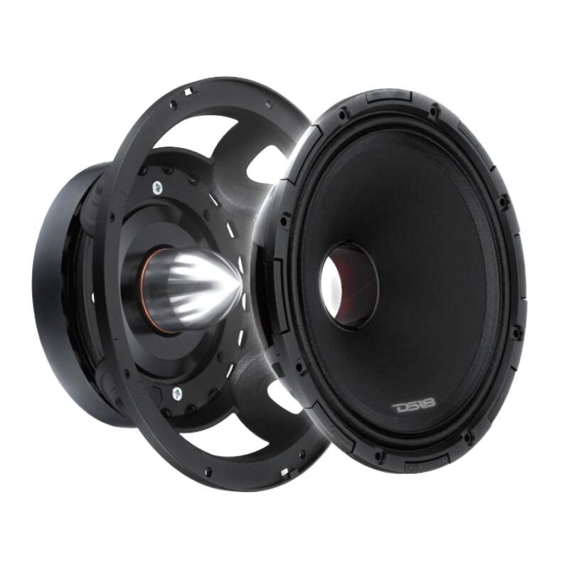 DS18 PROJECT360 8in Mid-High 100.2 dB Bullet Loudspeaker 300W RMS 8-Ohm Rotating Recone Design