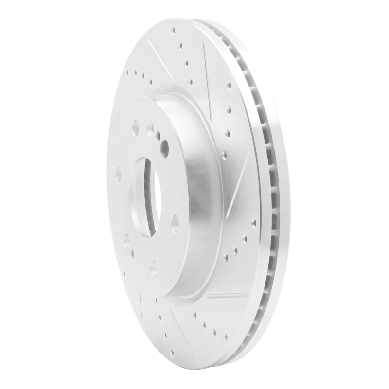 DFC 19-26 Cadillac Escalade ESV Front Right Drilled & Slotted Silver Brake Rotor