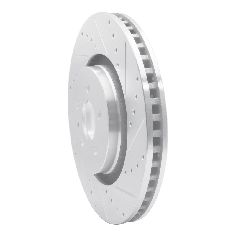 R1 15-21 Ford Fusion Front Right Drilled & Slotted Silver Brake Rotor