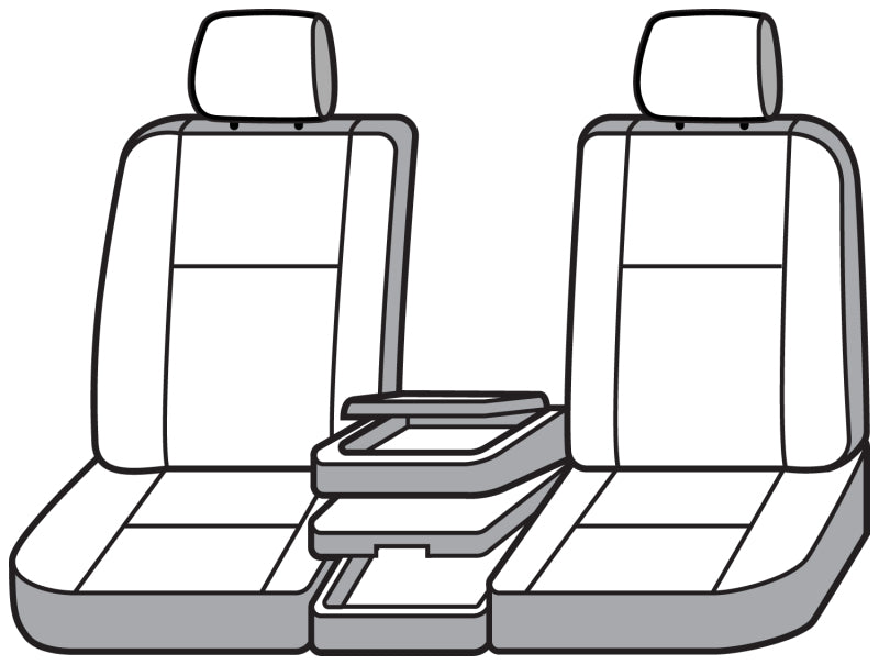 Covercraft 14 Chevrolet/GMC 1500 Polycotton SeatSaver Custom Front Row Seat Covers - Charcoal
