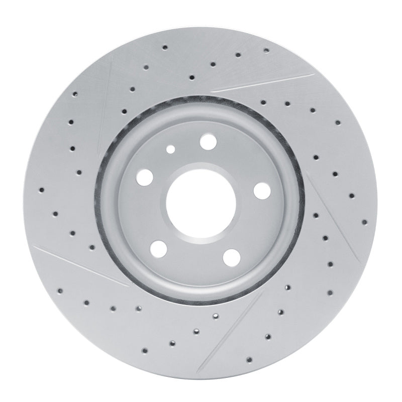 R1 10-25 Buick Allure Front Right Drilled & Slotted Geo-Carbon Rotor