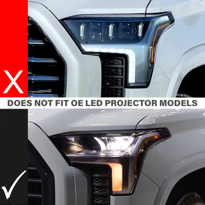 ANZO 22-24 Toyota Tundra (w/Factory LED Refl. & OE Bumper) Z-Series Full LED DRL Vent Lights - Pair