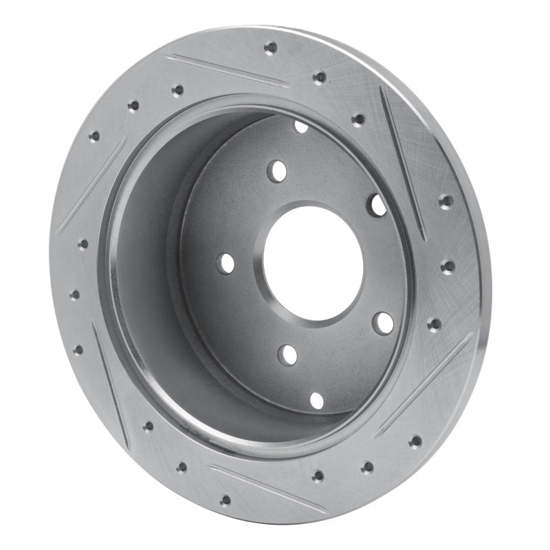 R1 04-04 Pontiac GTO Rear Left Drilled & Slotted Silver Brake Rotor