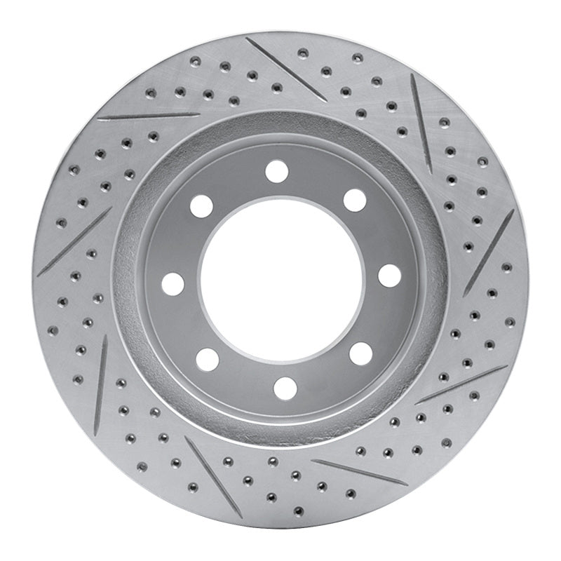 R1 03-08 Dodge Ram 1500 Pickup Front Left Drilled & Slotted Geo-Carbon Rotor