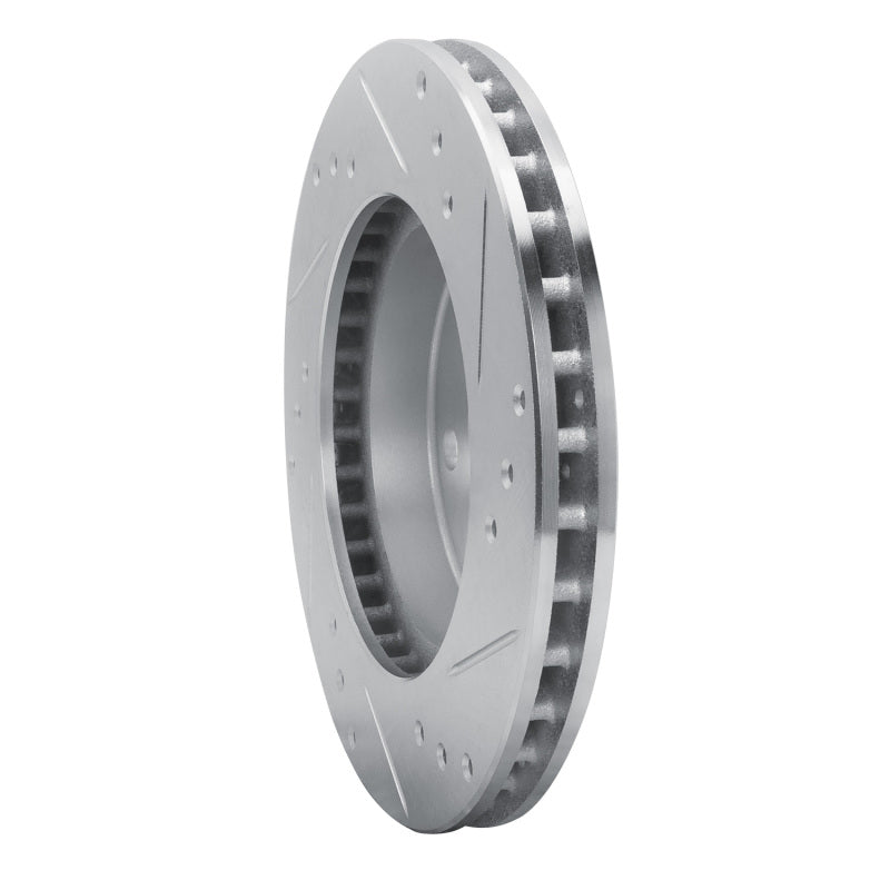 DFC 86-92 Ford Taurus (Excl SHO) Rear Left/Front Left Drilled & Slotted Silver Brake Rotor
