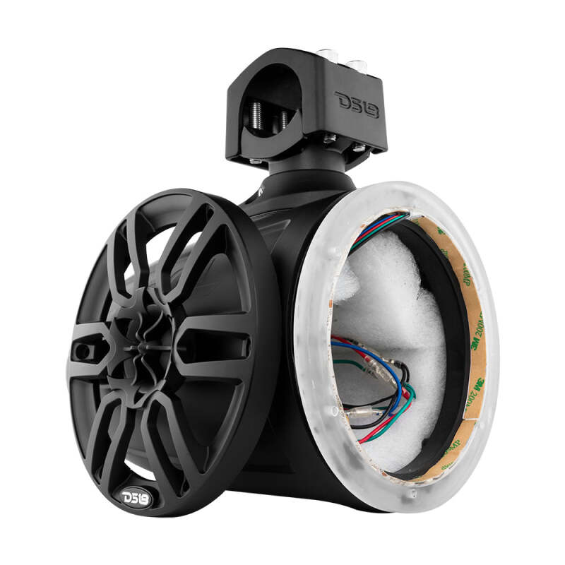 DS18 Marine And Psports Towers Speakers Not Included 6.5in RGB LED Lights Black