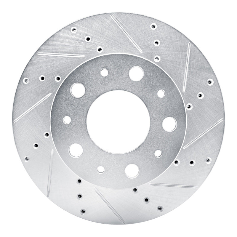 R1 14-25 Ram Promaster 1500 Front Right Drilled & Slotted Silver Brake Rotor