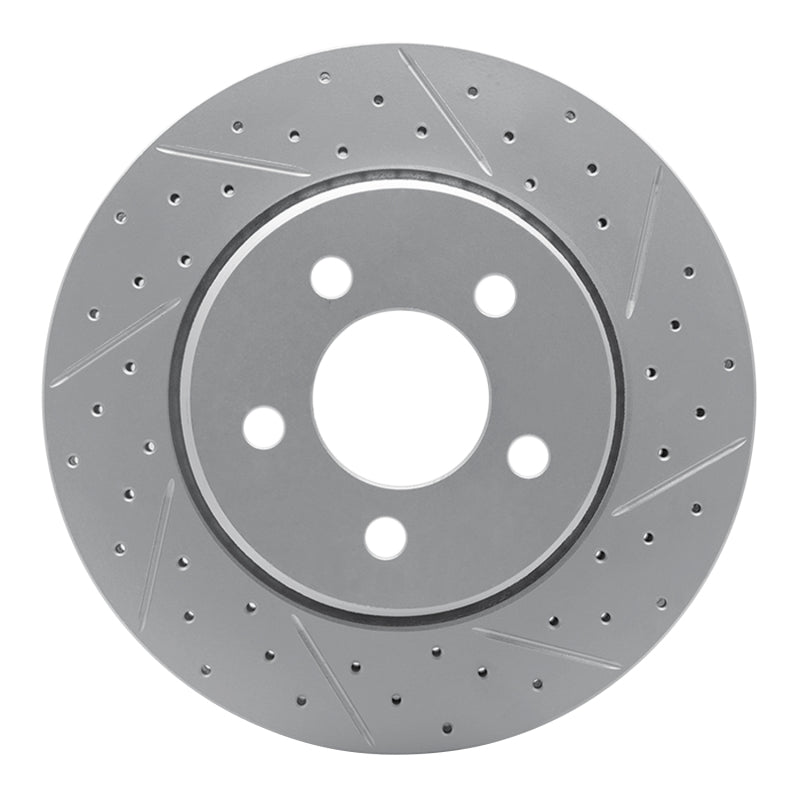 R1 07-12 Dodge Nitro Front Right Drilled & Slotted Geo-Carbon Rotor