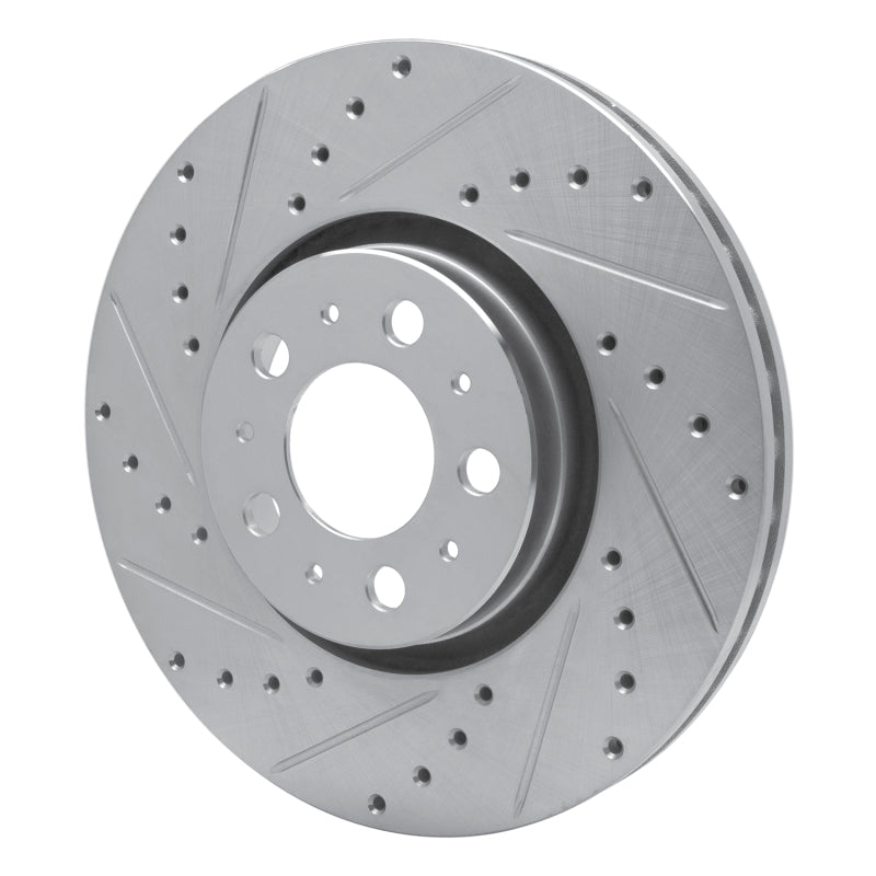 DFC 03-09 Volvo XC90/S60 Front Left Drilled & Slotted Silver Brake Rotor