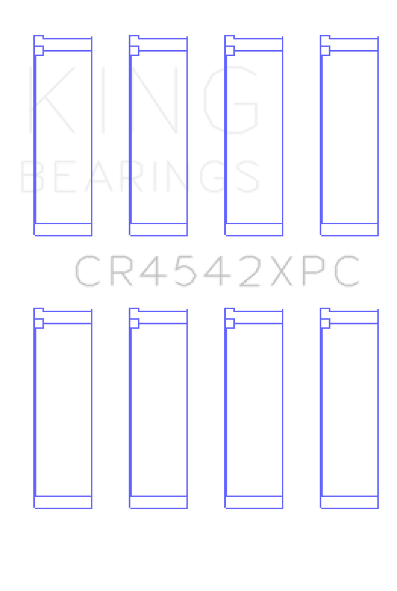 King Engine Bearings Honda K-Series pMaxKote Performance Rod Bearing Set - Size STDX