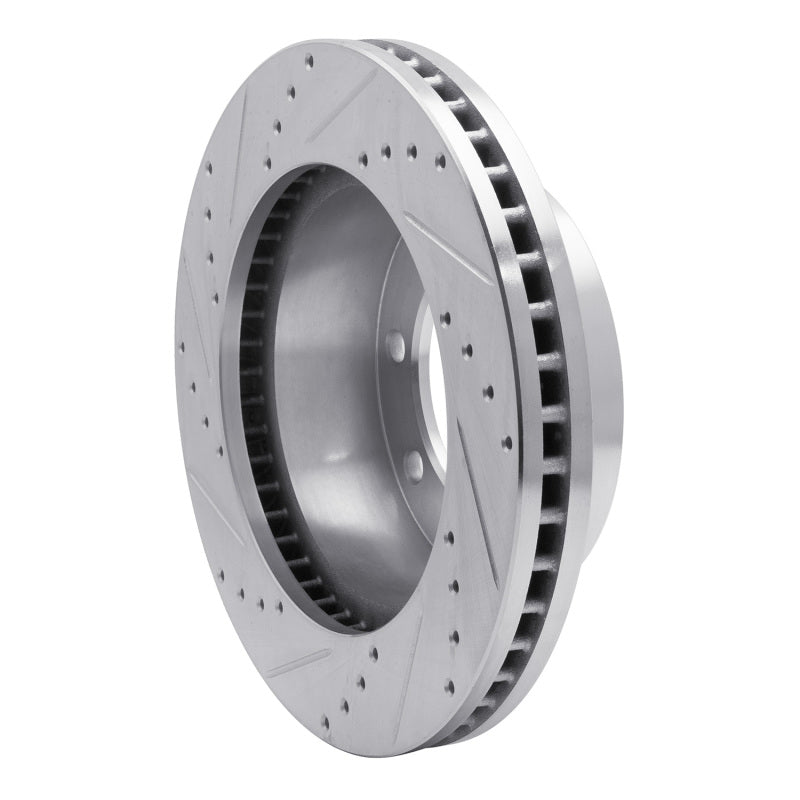 R1 05-12 Ford F-250 4WD (Super Duty) Front Right Drilled & Slotted Silver Brake Rotor