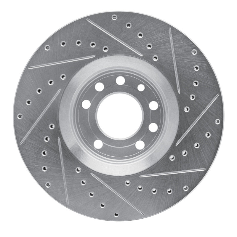 R1 03-11 Cadillac BLS (Mexico) Front Left Drilled & Slotted Silver Brake Rotor