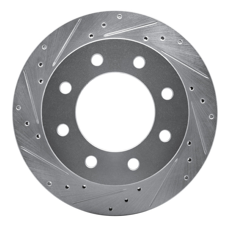 DFC 99-25 Chevrolet Express 3500 Rear Left Drilled & Slotted Silver Brake Rotor