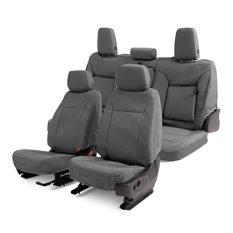 Covercraft 14-18 Chevrolet Silverado Endura PrecisionFitFront Row Seat Covers - Silver/Silver