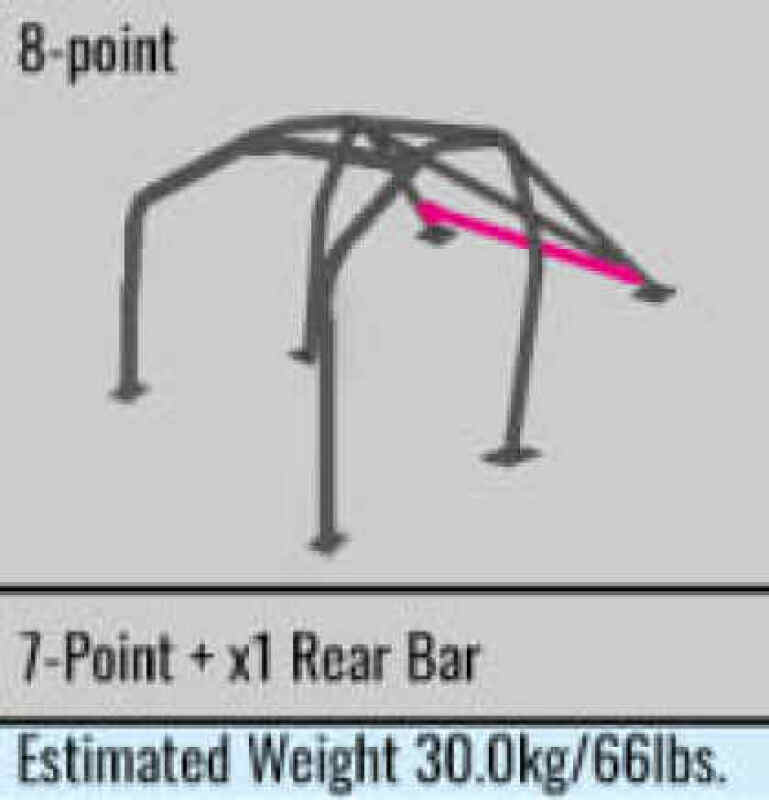 Cusco SFTY21 8-Point Around Dash Roll Cage Honda Civic EK9 (Non-Sun Roof Only)