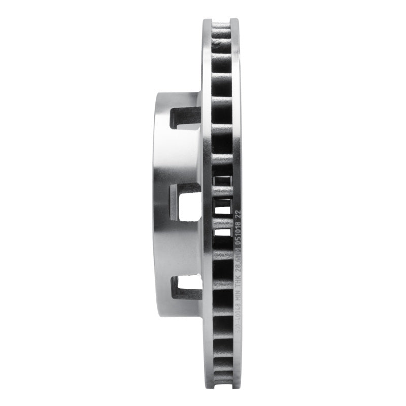 R1 75-93 Dodge W200 Front Right Drilled & Slotted Silver Brake Rotor