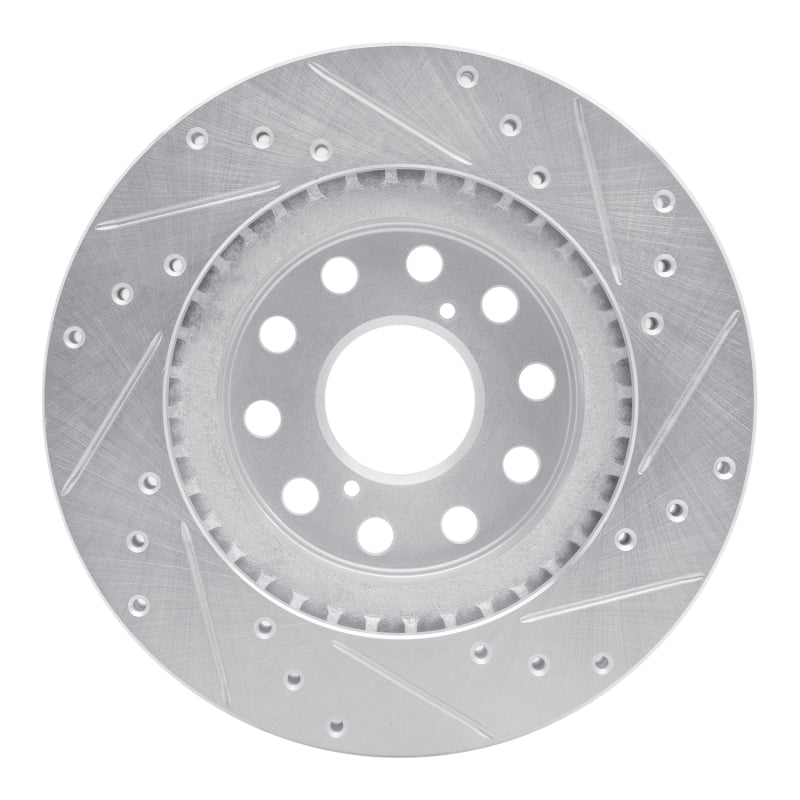 DFC 92-95 Toyota MR2 Rear Left Drilled & Slotted Silver Brake Rotor