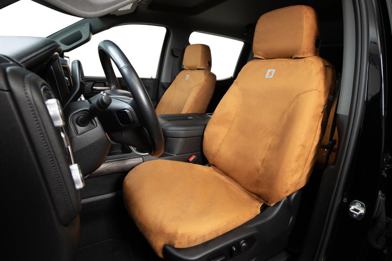 Covercraft 11 Jeep Wrangler Carhartt SeatSaver Custom Front Row Seat Covers - Brown