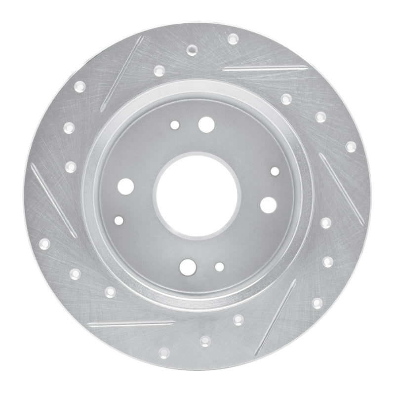 DFC 92-94 Acura VIGOR Rear Right Drilled & Slotted Silver Brake Rotor