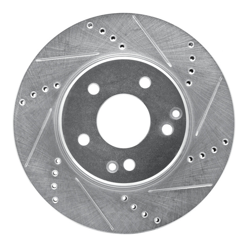 DFC 96-15 Mercedes-Benz C280 Front Right Drilled & Slotted Silver Brake Rotor
