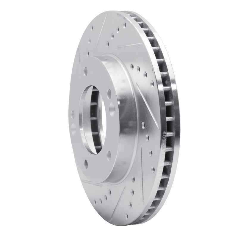 DFC 03-06 Kia Sorento Front Left Drilled & Slotted Silver Brake Rotor