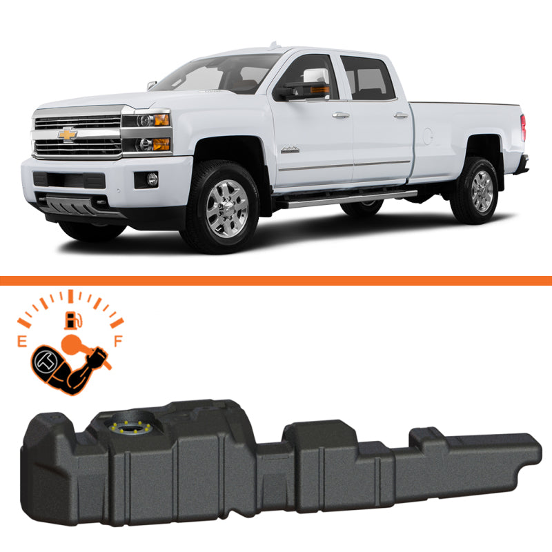 Titan Fuel Tanks 11-16 GM 2500/3500 Duramax Crew/Ext. Cab Long Bed 60 Gallon XXL Mid-Ship Fuel Tank