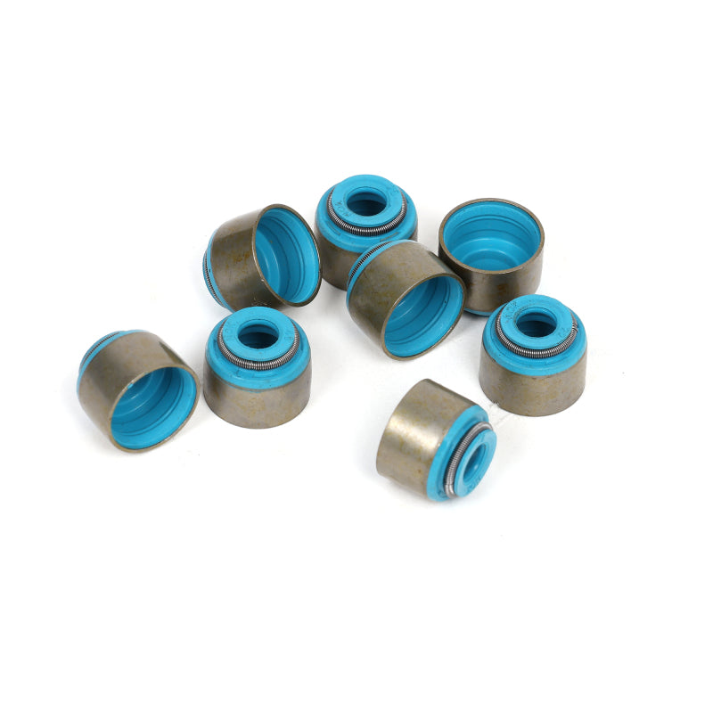 BLOX Racing Honda 5.5mm Valve Stem Seals Blue FKM - Set of 16 (Fits Both Intake & Exhaust)