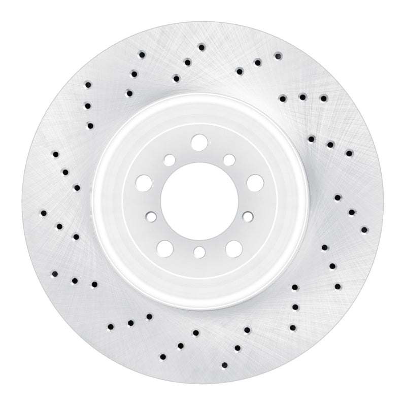 R1 2015-2020 BMW M3 Left Front Brake Rotor - Drilled
