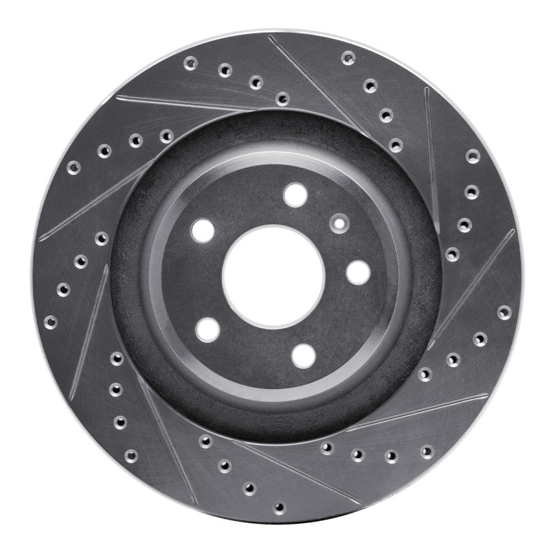 DFC 08-25 Audi Q5 Sportback Rear Right Drilled & Slotted Silver Brake Rotor