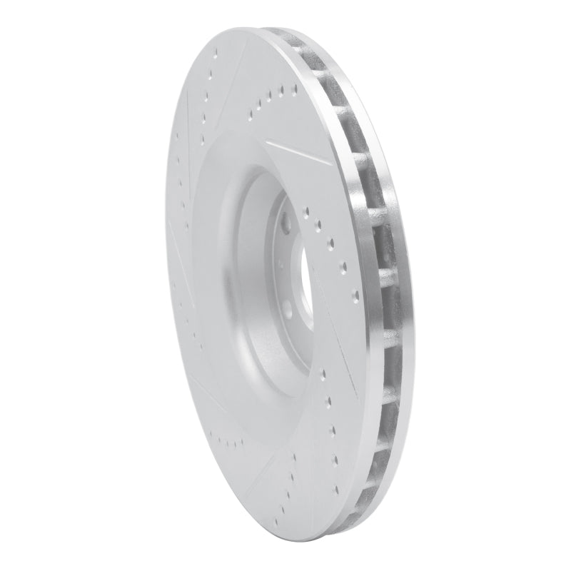 DFC 05-11 Audi A6 Quattro Front Right Drilled & Slotted Silver Brake Rotor
