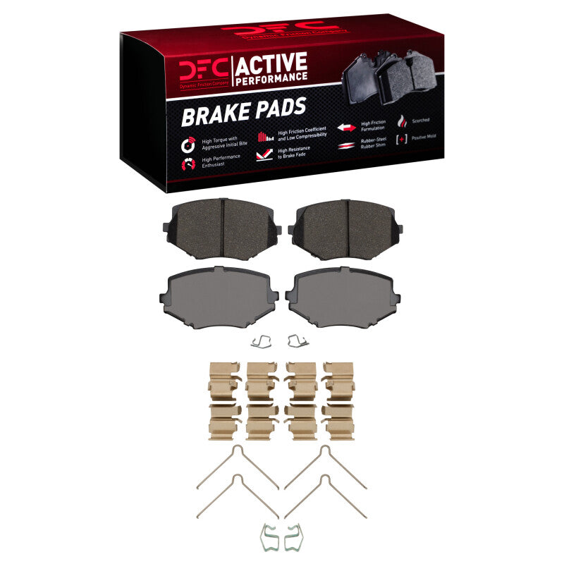 DFC 94-02 Mazda Miata Front Active Performance Pads and Hardware Kit